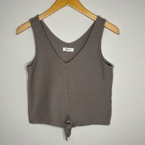 Madewell Texture & Thread Tie-Front Tank Top Size XS